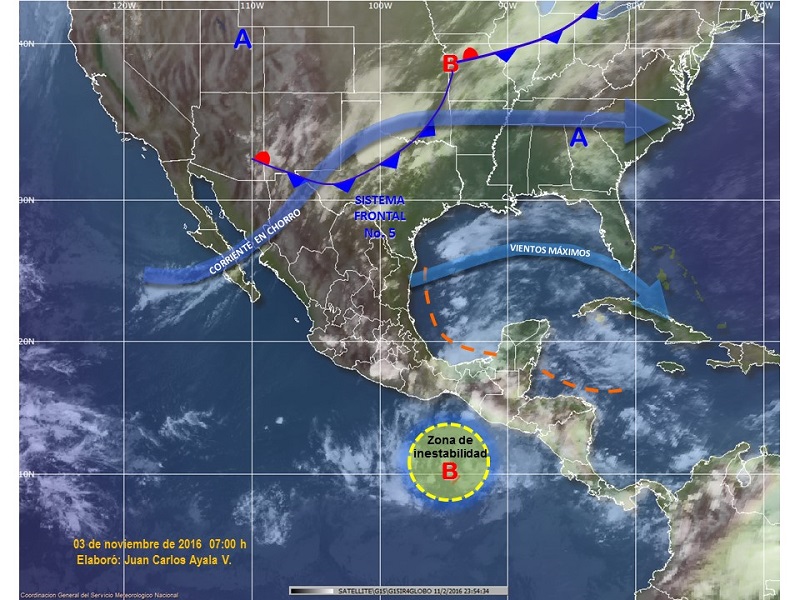 Se esperan tormentas puntuales muy fuertes en Oaxaca
