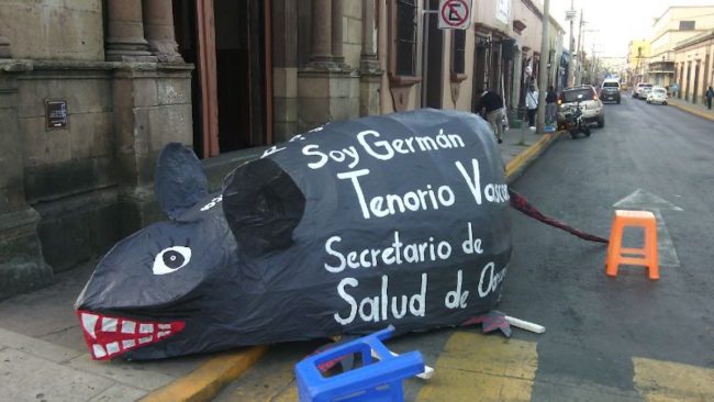 El Sector Salud ha protestado contra actos de corrupción en esta área. Foto: e-oaxaca.com