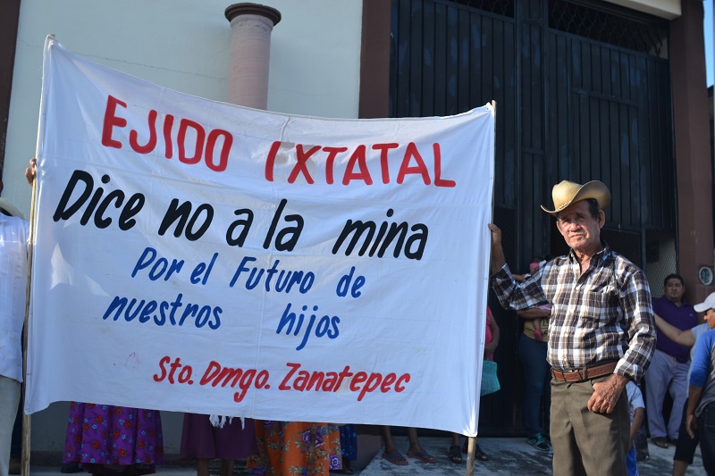 En Zanatepec se unen y protestan contra la minería