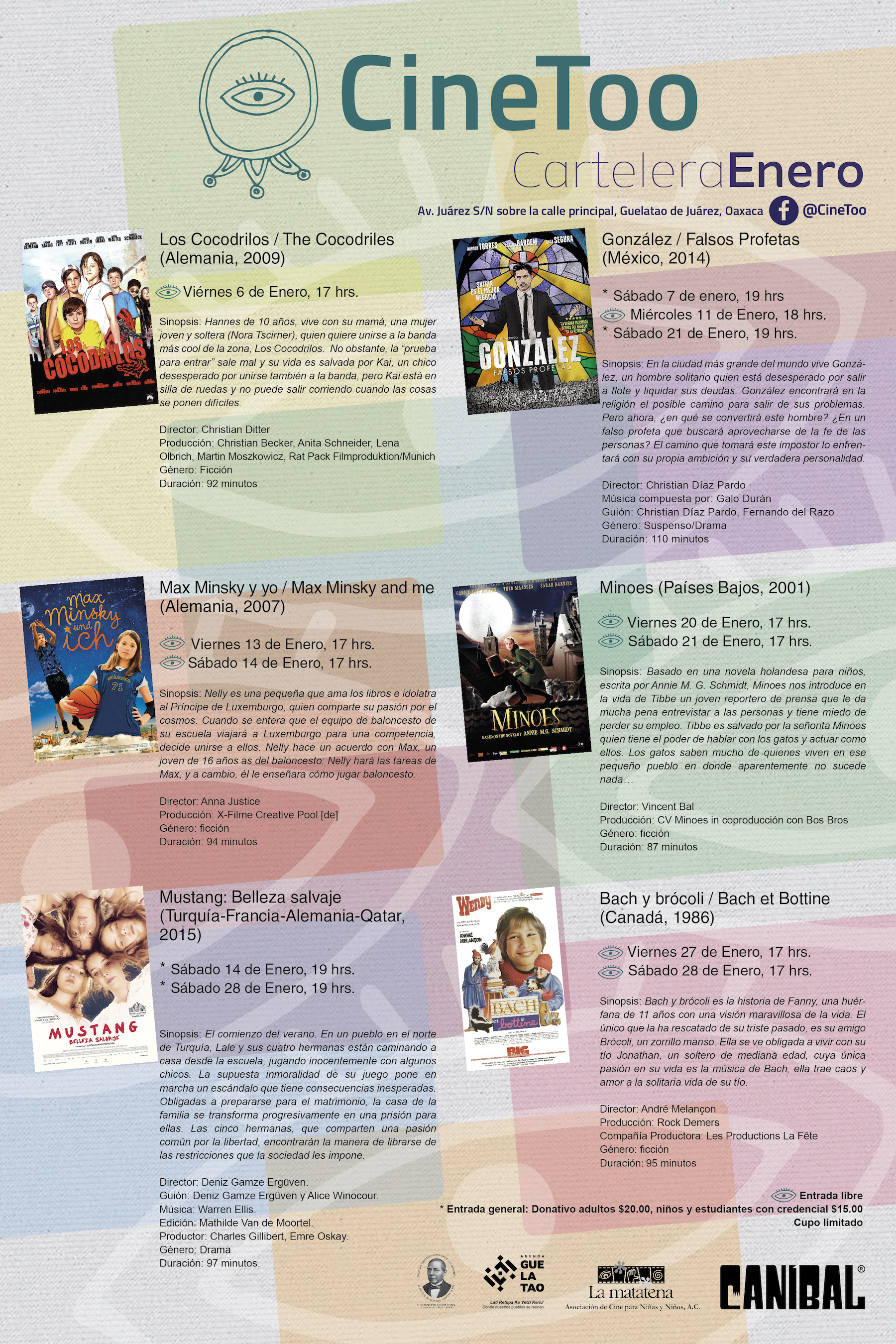 Inició Cine Too las proyecciones de enero