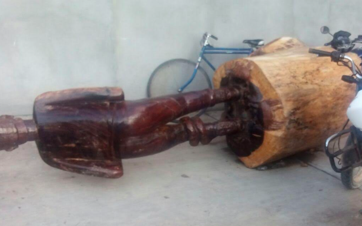 Destruyen en San Francisco del Mar escultura en honor a danzantes