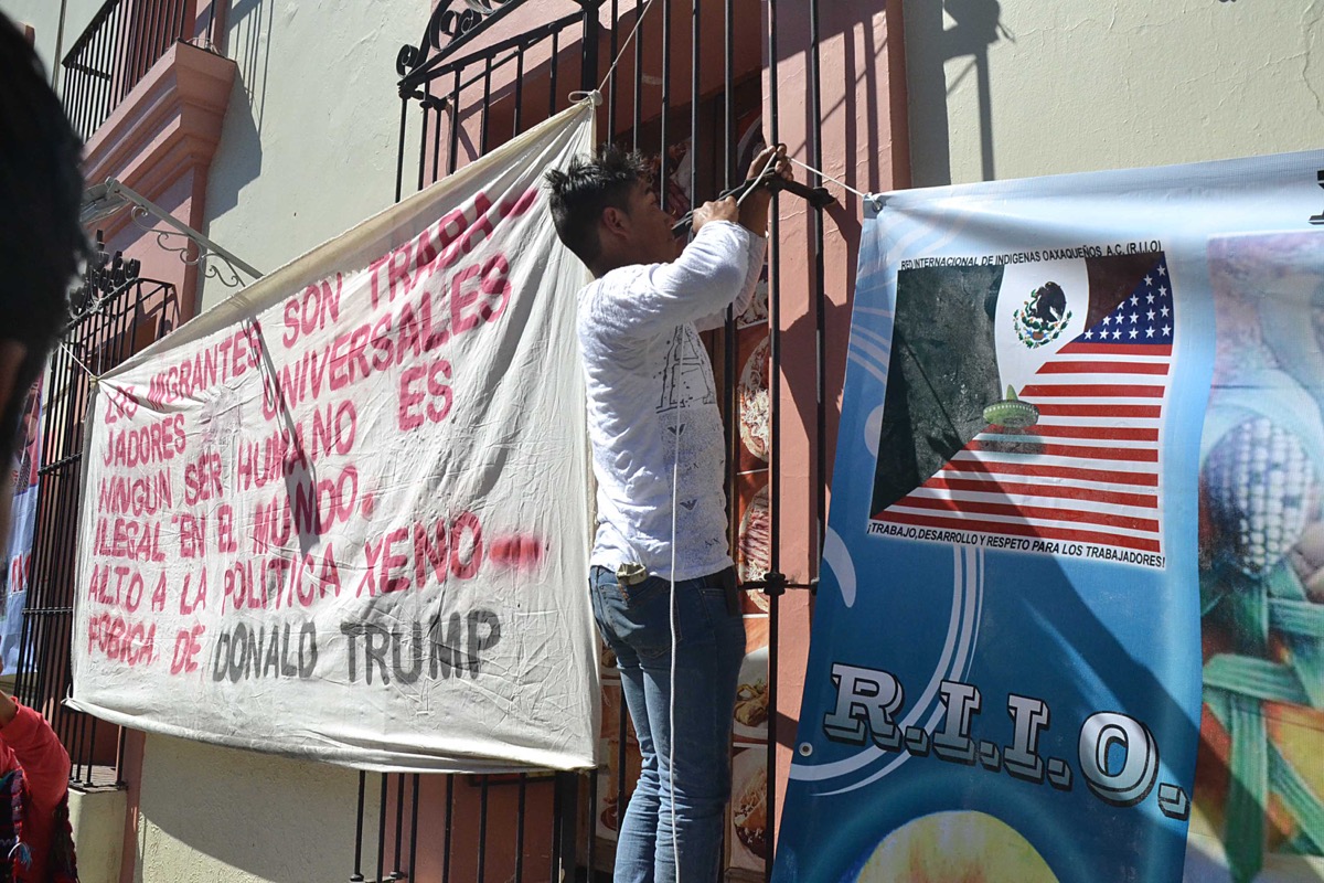 Repudian a Trump en Oaxaca