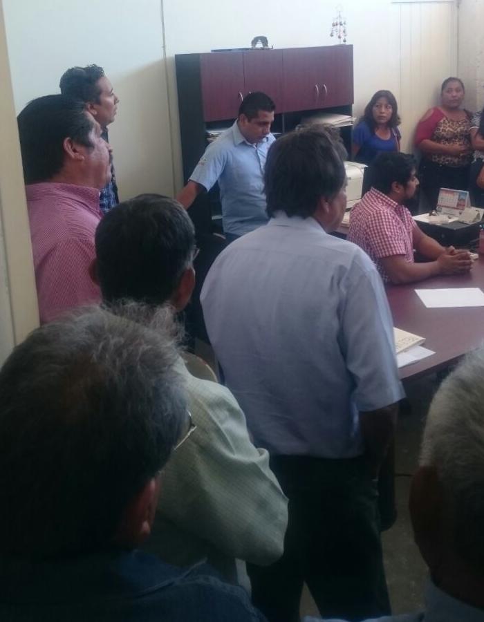 Protestan en la Vice Fiscalía del Istmo por daños a viviendas
