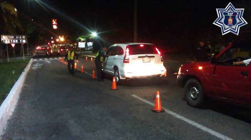 Detienen a 19 conductores en el operativo alcoholímetro: SSPO
