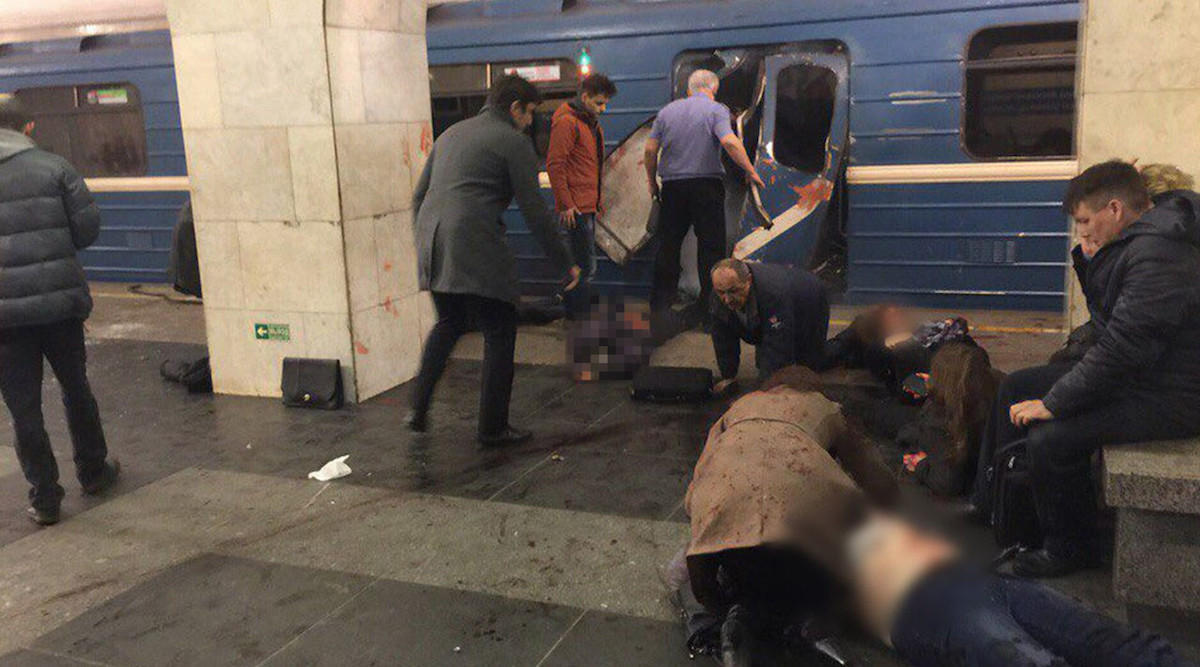 10 muertos y 37 heridos deja atentado a metro de San Petersburgo