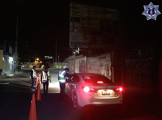 Acciona SSPO operativo alcoholímetro en la capital para prevenir accidentes viales