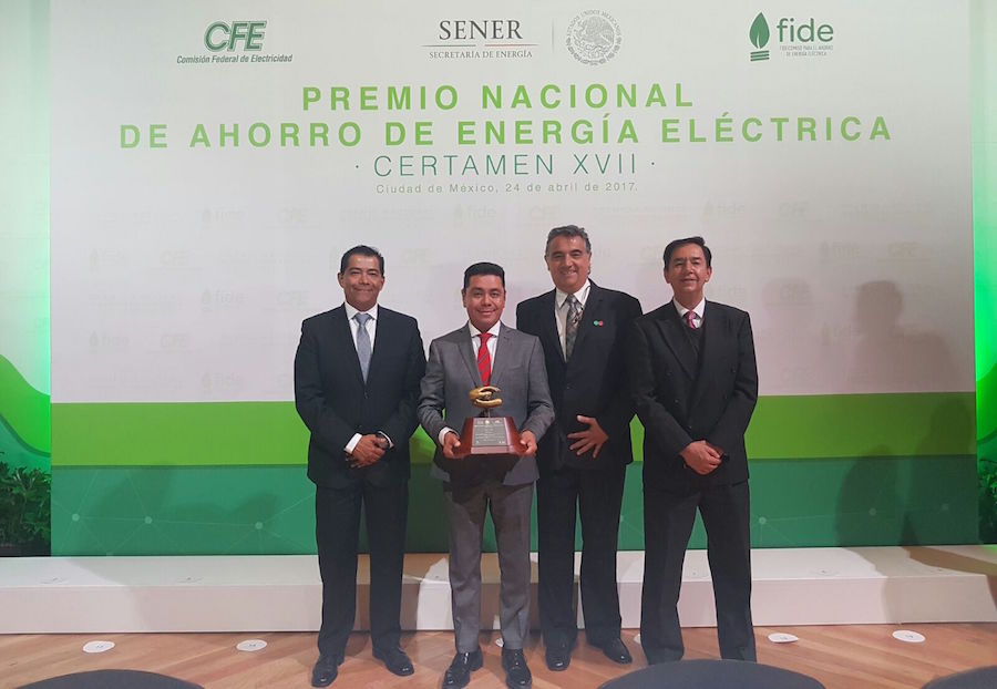 Otorgan Premio Nacional de Ahorro de Energía Eléctrica a Oaxaca de Juárez