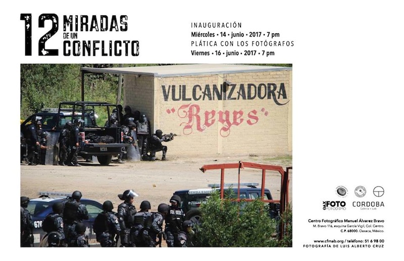 Inauguran fotógrafos oaxaqueños 12 miradas de un conflicto en  al Centro Fotográfico Álvarez Bravo