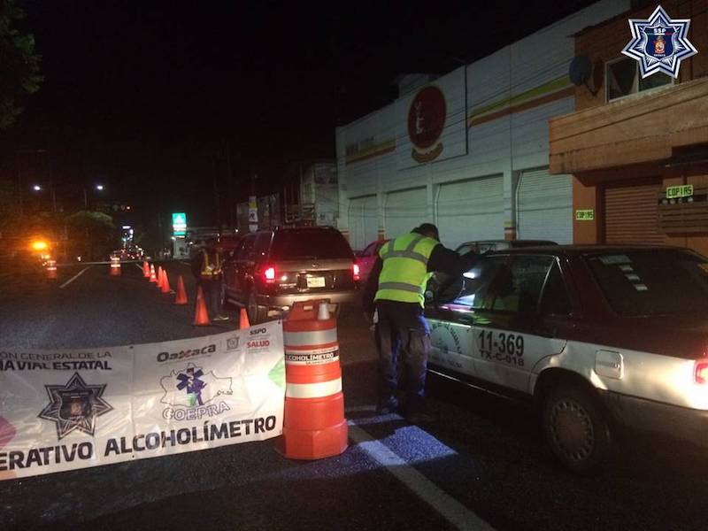 Detenidos 13 infractores en el Operativo Alcoholímetro, reporta Policía Vial Estatal