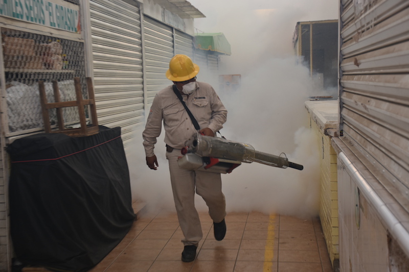 Fumigan mercados de la capital oaxaqueña