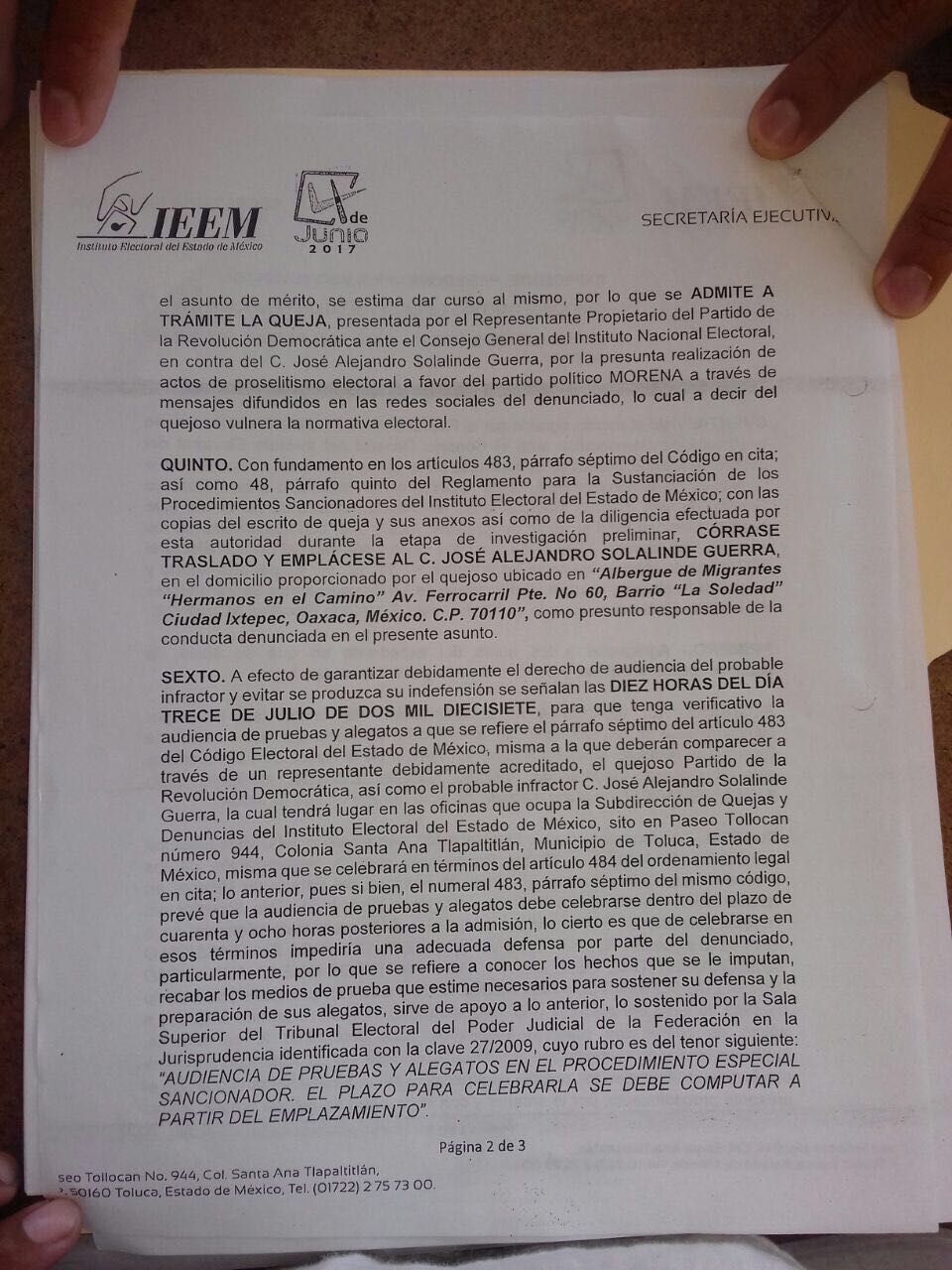 Acusa Solalinde Guerra que el PRI está detrás de la queja en su contra por “proselitismo electoral a favor de Morena”