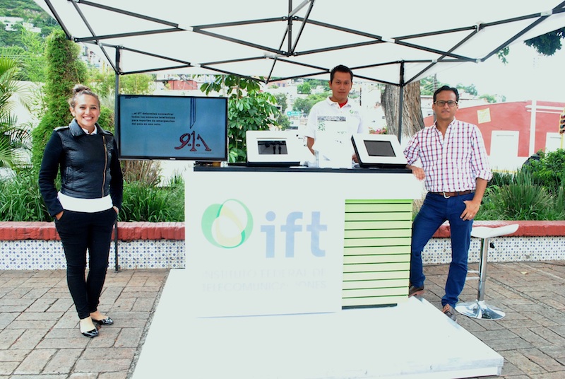 Instalan módulo de atención del Instituto Federal de Telecomunicaciones en el Jardín Madero