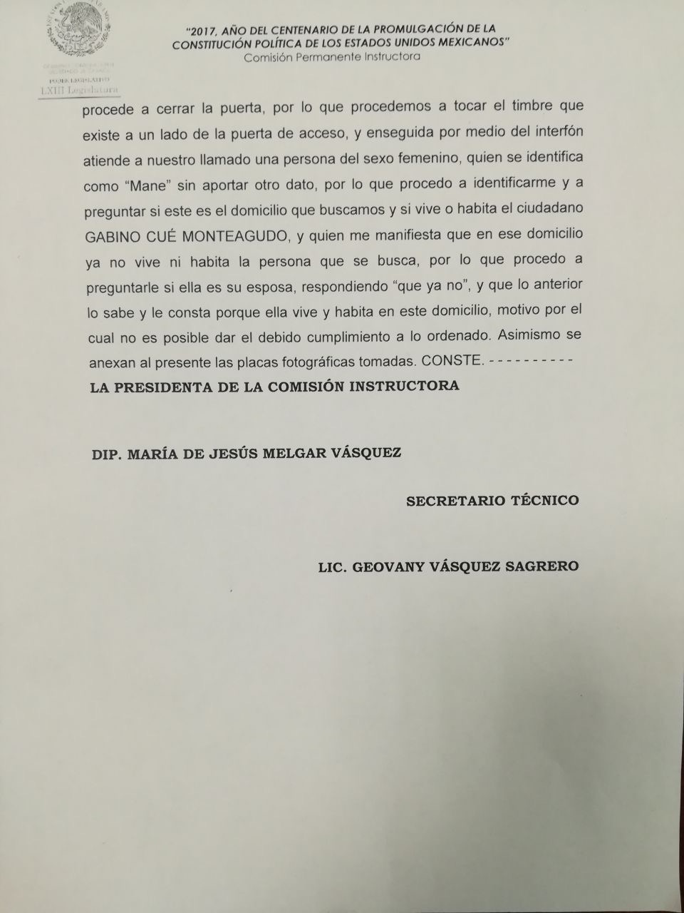 Diputada de Morena avisa a Cué que tendrá que presentarse a declarar; pone en riesgo Juicio