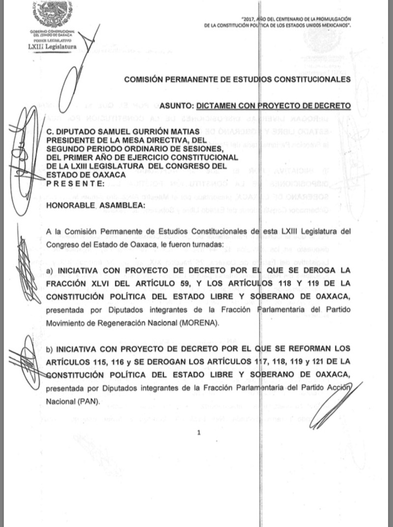 Comisión de Estudios Constitucionales elimina figura de Juicio Político; beneficia a Cué