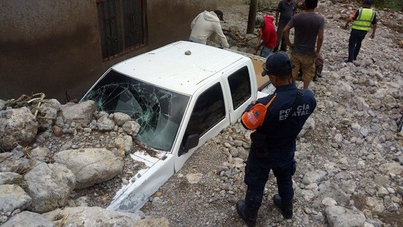 En la Mixteca, sufre Yosoyuxi afectaciones por deslave