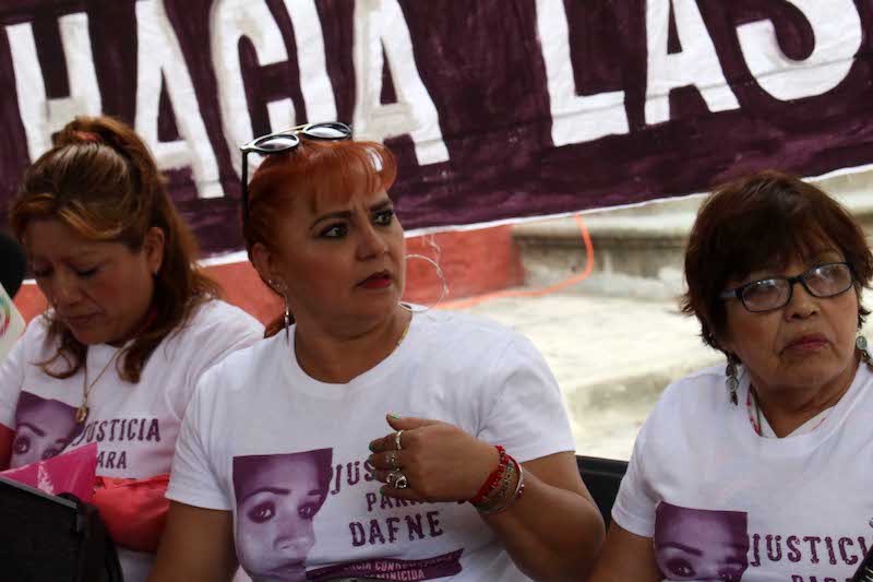 Familiares de Dafne Carreño exigieron la pena máxima para el feminicida