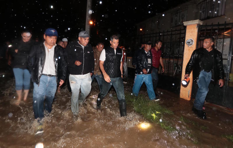 Solicita Murat declaratoria de emergencia para 90 municipios afectados por lluvias
