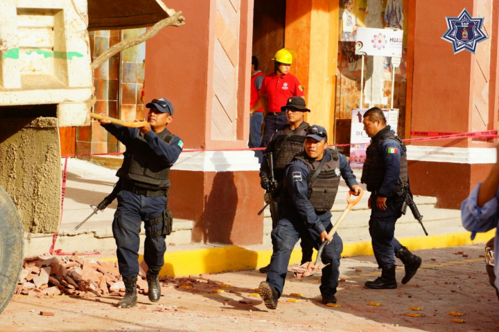 Activa SSPO Plan Estatal de Auxilio a la población afectada por el sismo en la región Mixteca