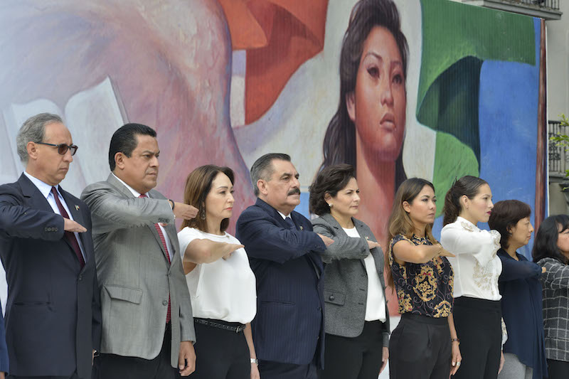 Las y los oaxaqueños honramos el patriotismo al enfrentar en unidad las adversidades: Hernández Fraguas