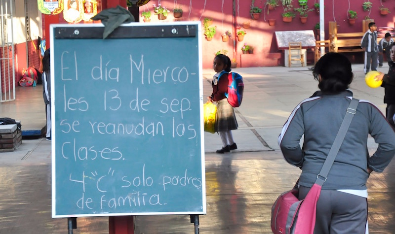 Reinician clases en Oaxaca, excepto en 41 municipios del Istmo
