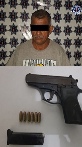 Fuerzas Estatales detienen a sujeto por portación ilegal de arma de fuego
