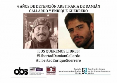 MÉXICO: Organizaciones Internacionales condenan la acción de la CNDH en casos de detención arbitraria contra personas defensoras de DH