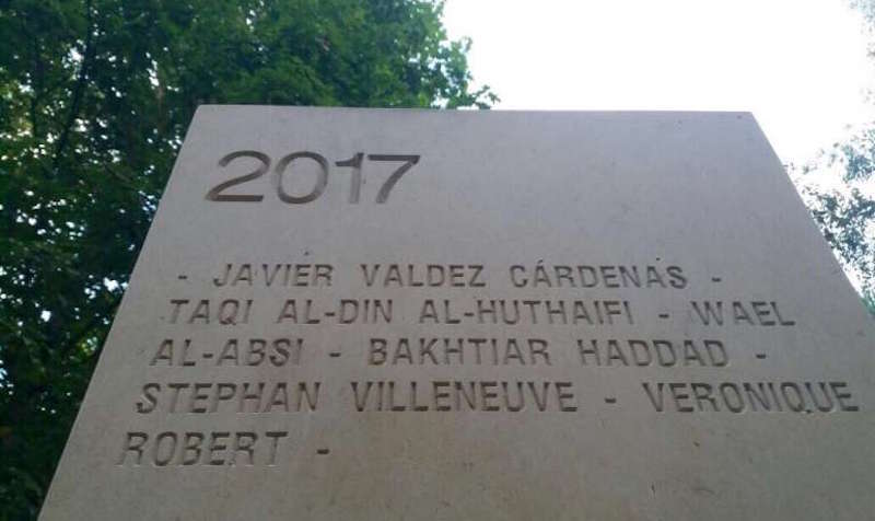 Incluye Premio francés a Javier Valdez, en Memorial de Reporteros