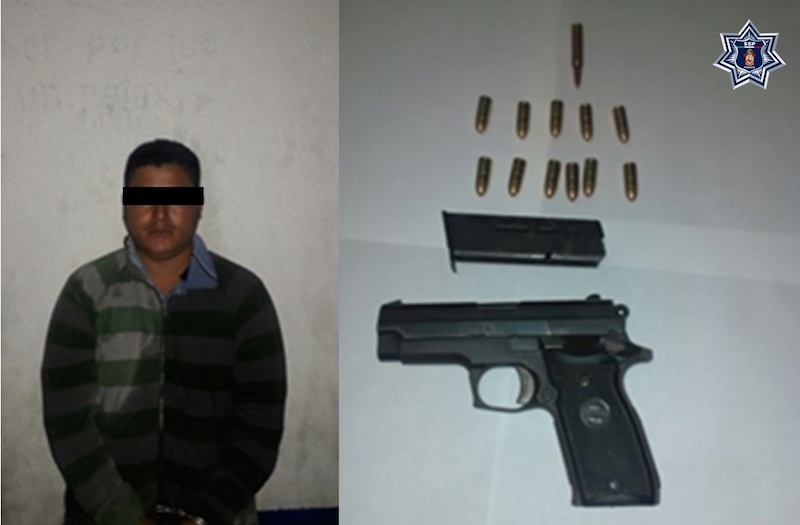 Sujeto armado es asegurado por la Policía Estatal en San Juan Mazatlán, Mixe