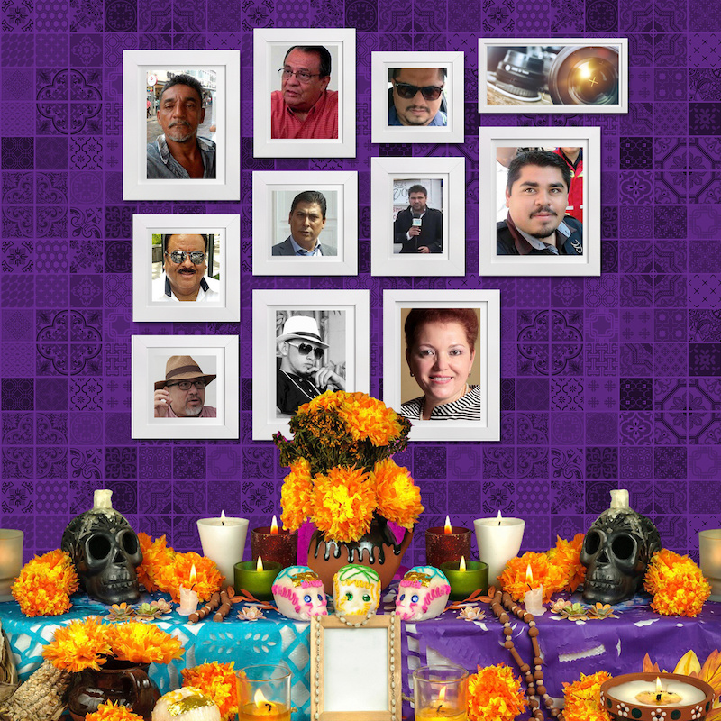 Con Altar de Muertos, recuerdan a periodistas asesinados: La impunidad que no se va