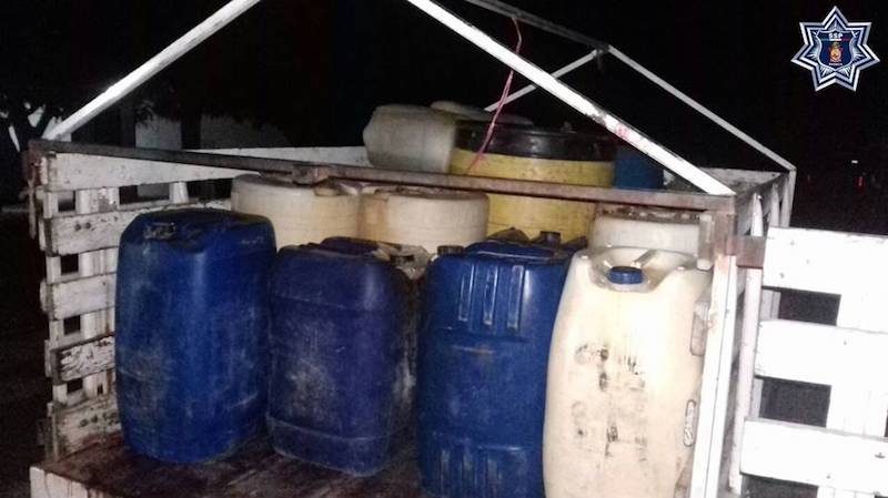 Localiza Policía Estatal más de 1 mil 800 litros de hidrocarburo en Ixtaltepec
