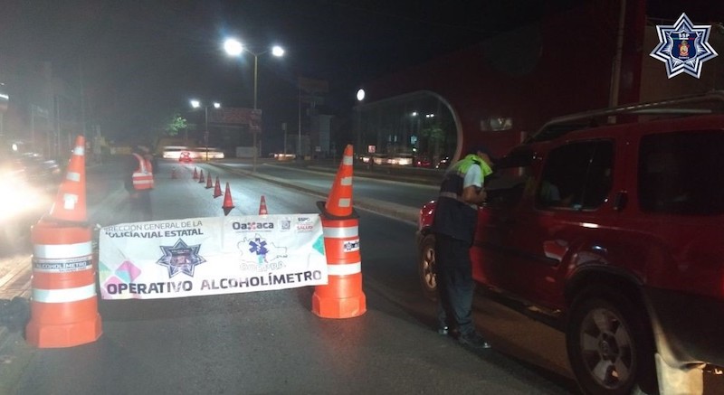 Se implementa Operativo Preventivo Alcoholímetro durante el fin de semana en Oaxaca: SSPO