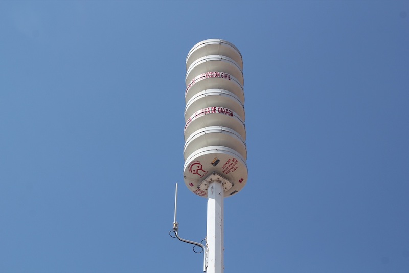 Sistema de Bocinas de Alerta Sísmica en Oaxaca recibe mantenimiento: CEPCO