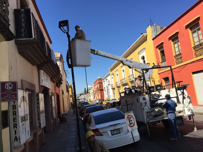 Avanza Programa de Rehabilitación y Suministro de Luminarias en el Centro Histórico