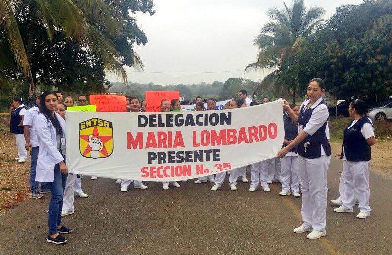 Trabajadores de Salud no ceden, con bloqueos y marchas exigen a Murat la renuncia de Juan Diaz Pimentel