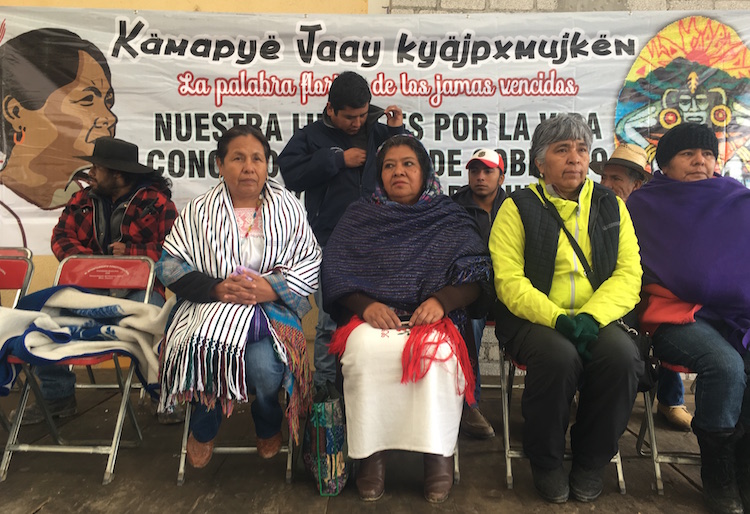 Marichuy llama a pueblos indígenas a organizarse porque así los «de arriba solitos van a caer»
