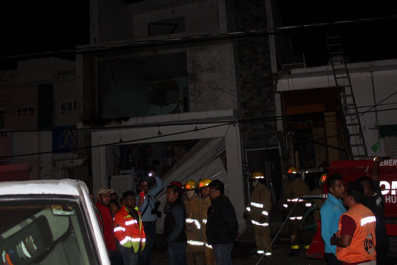 Explota gas estacionario en Huajuapan