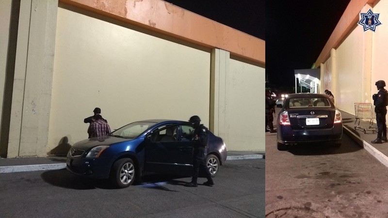 Asegura Policía Estatal vehículo con reporte de robo y arma de fuego