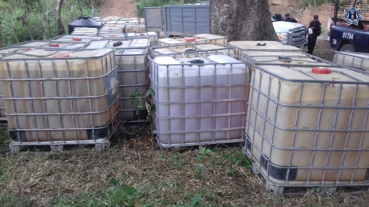 Asegura Policía Estatal más de 35 mil litros de combustibles, en el Istmo