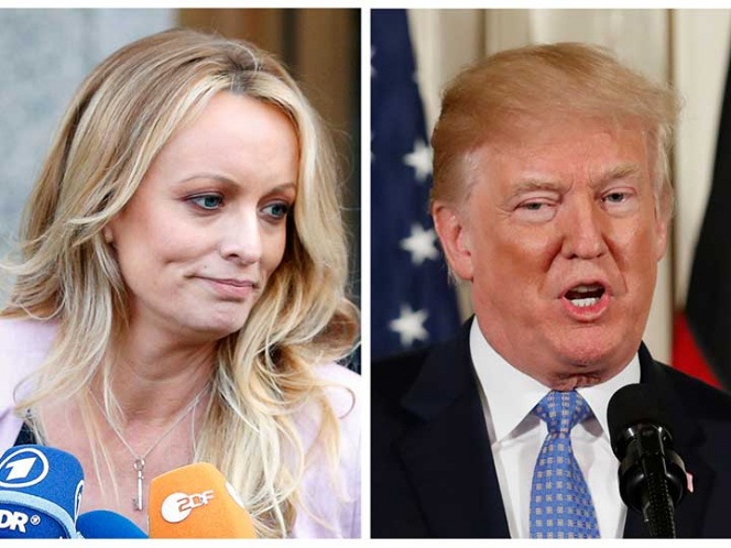 Actriz porno demanda a Trump por difamación