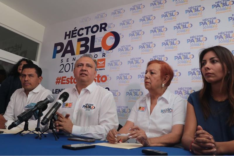 Héctor Pablo alcanza y remonta al PRI en sólo 12 días de campaña