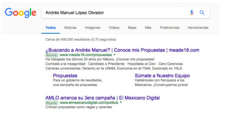 La estrategia de Meade en búsquedas de Google es válida, determina el INE