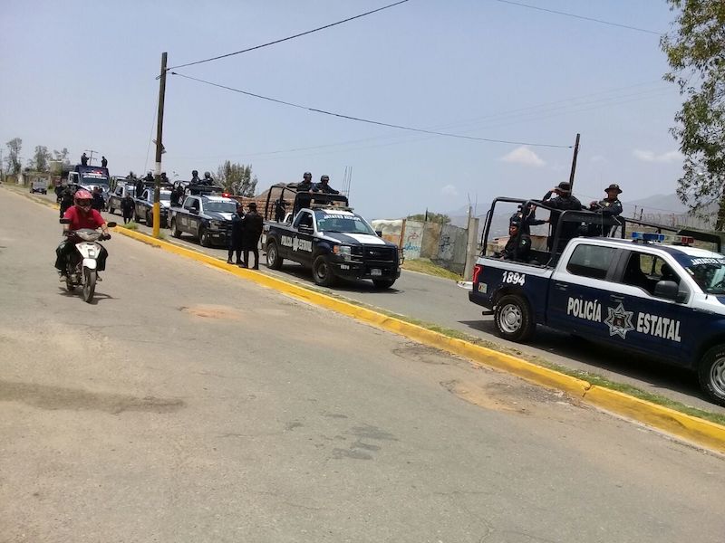 Despliega Policía Estatal dispositivo de seguridad en San Juan Chapultepec