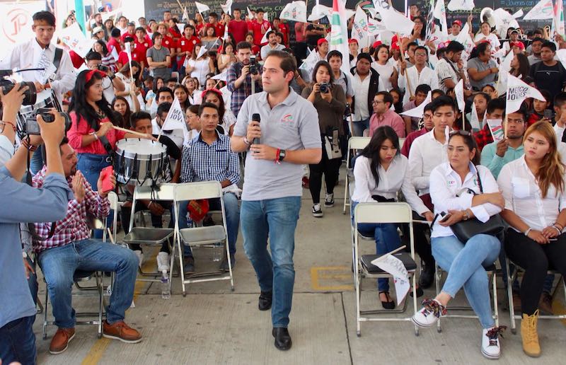 Los jóvenes vamos a redignificar la política en Oaxaca: Raúl Bolaños Cacho Cué