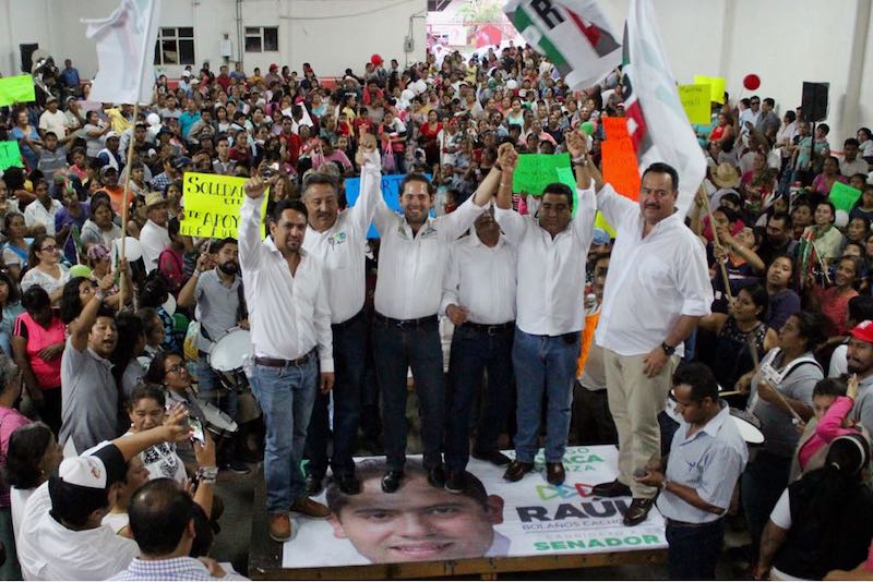 Apoyo multitudinario del Valle Eteco a Raúl Bolaños Cacho Cué