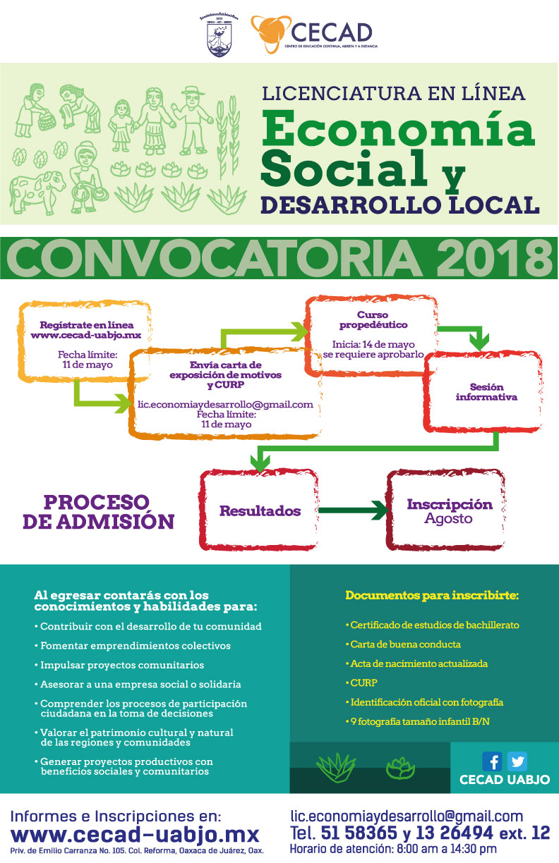 UABJO, una de las cuatro universidades que ofertan la licenciatura en Economía Social en México