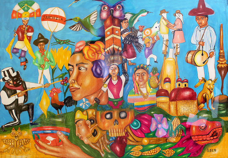 “Color Zaachileño” de Alfredo Cruz, imagen oficial del Lunes del Cerro Zaachila 2018