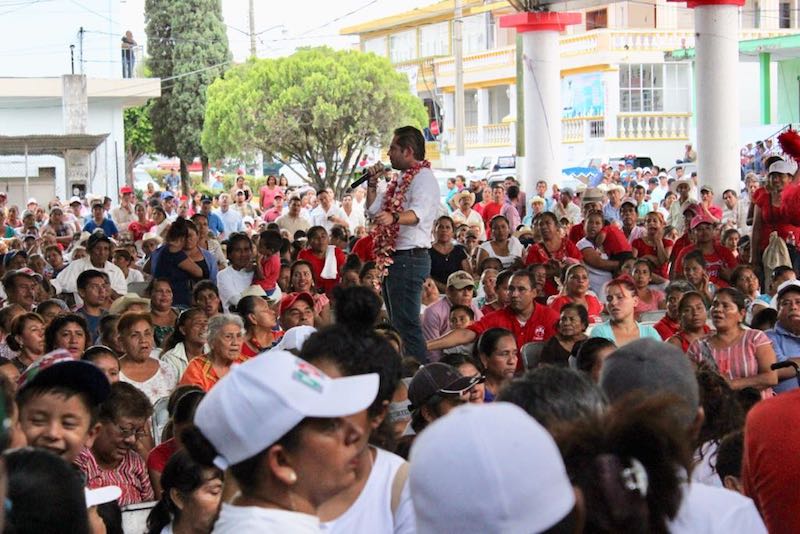 Magno apoyo del Barrio La Soledad a Raúl Bolaños Cacho Cué