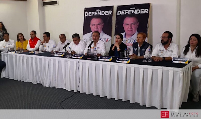 Coalición pide a Murat sacar las manos del proceso electoral y dé gobernabilidad en Oaxaca