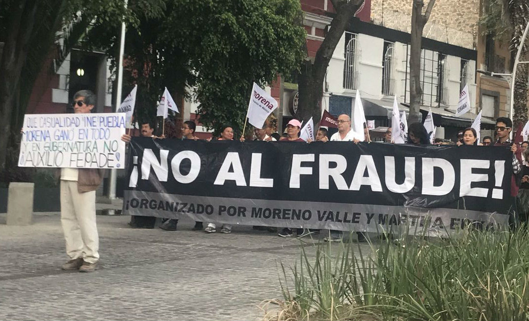 Piden en 26 países reponer la elección por la gubernatura de Puebla