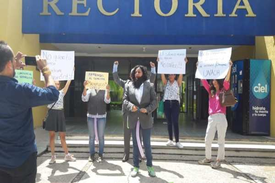 Exigen acciones en la Unach para castigar casos de acoso sexual